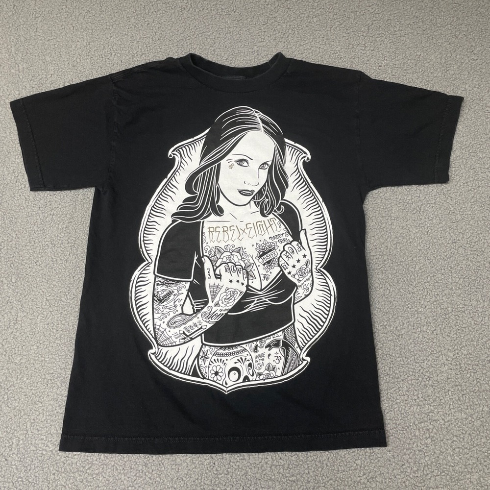 Vintage Rebel 8 rebel eight T Shirt tattoo girl daddy's girl Joshy mens medium‎